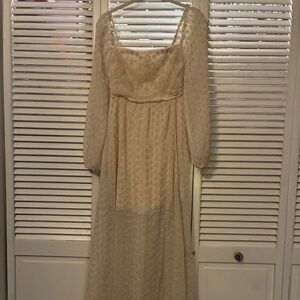 cream boho dress